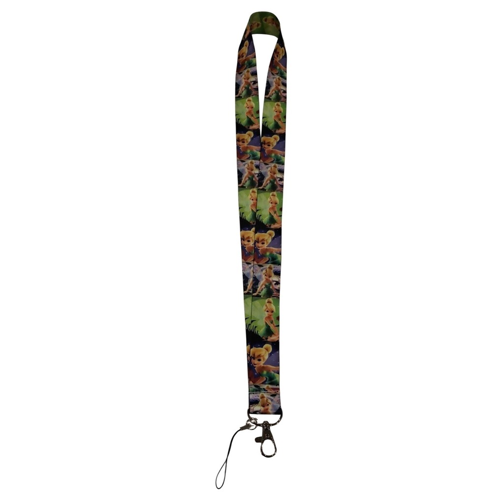 Disney Tinker Bell Fairy Pin Trading Neck Lanyard ID Keys New 056